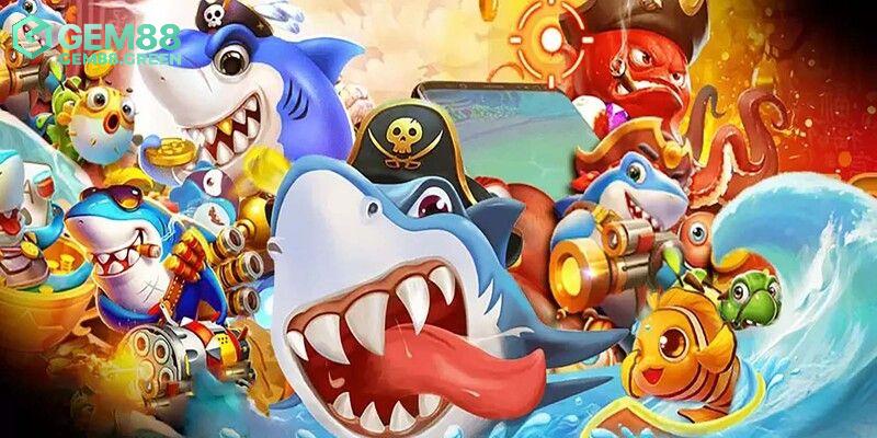 Hệ thống sinh vật biển có trong game quay đèn kéo quân GEM88